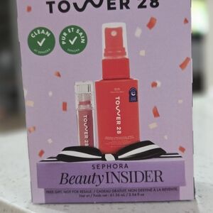 Tower 28 SOS Daily Rescue Facial Spray And Lip Color Set